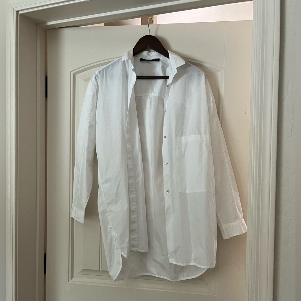 Zara mini shirt dress